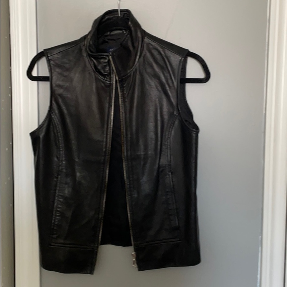 Vintage Ann Taylor leather vest